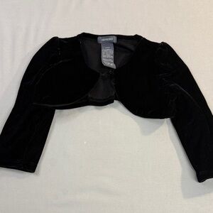 Newberry - 24M Black Velvet kids Bolero Sweater